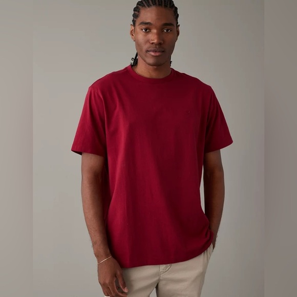 American Eagle Super Soft T-Shirt - Red - Size Medium - Picture 1 of 9